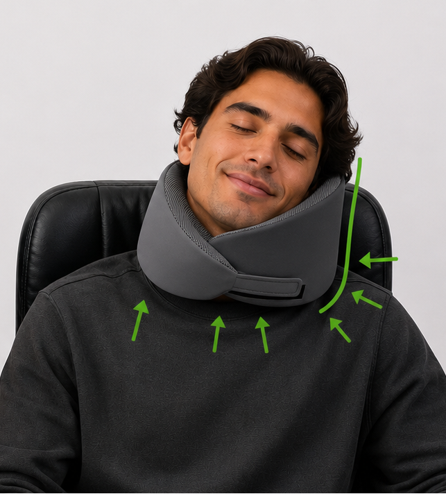 Ergonomic neck pillow for better neck support